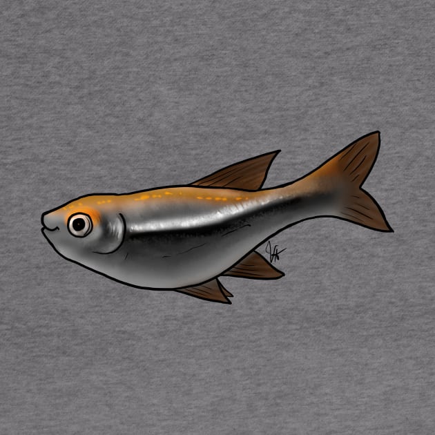 Fish - Tetras - Black Tetra by Jen's Dogs Custom Gifts and Designs